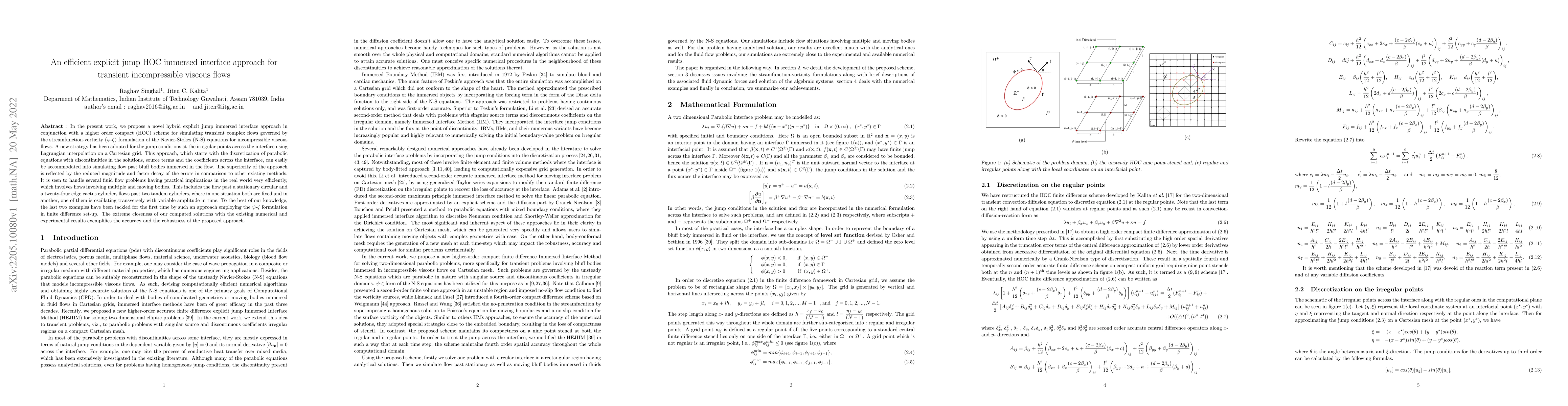 Thumbnail for An efficient explicit jump HOC immersed interface approach for transient
  incompressible viscous flows