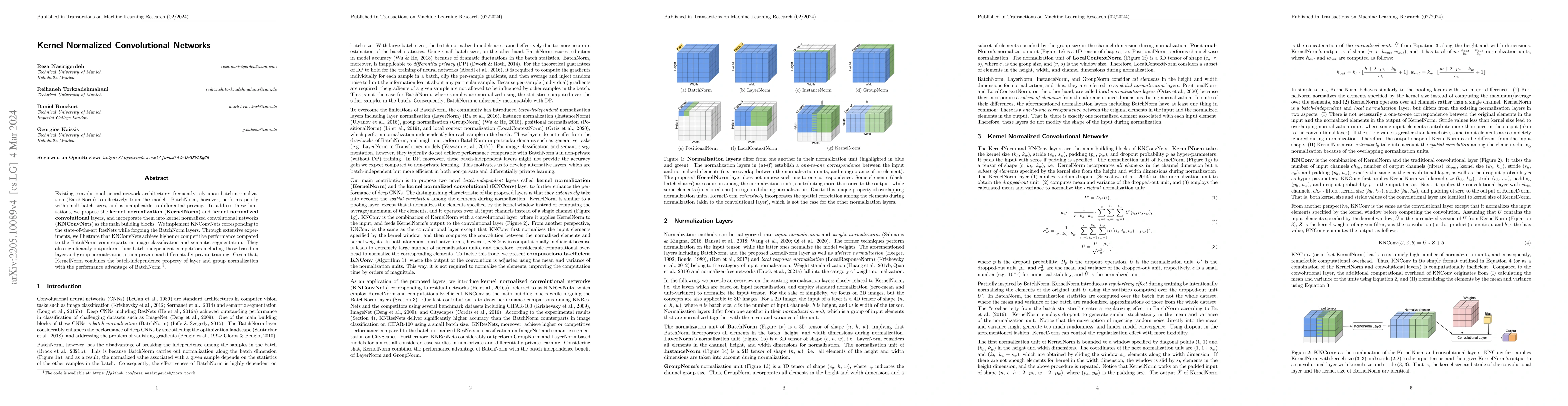 Thumbnail for Kernel Normalized Convolutional Networks