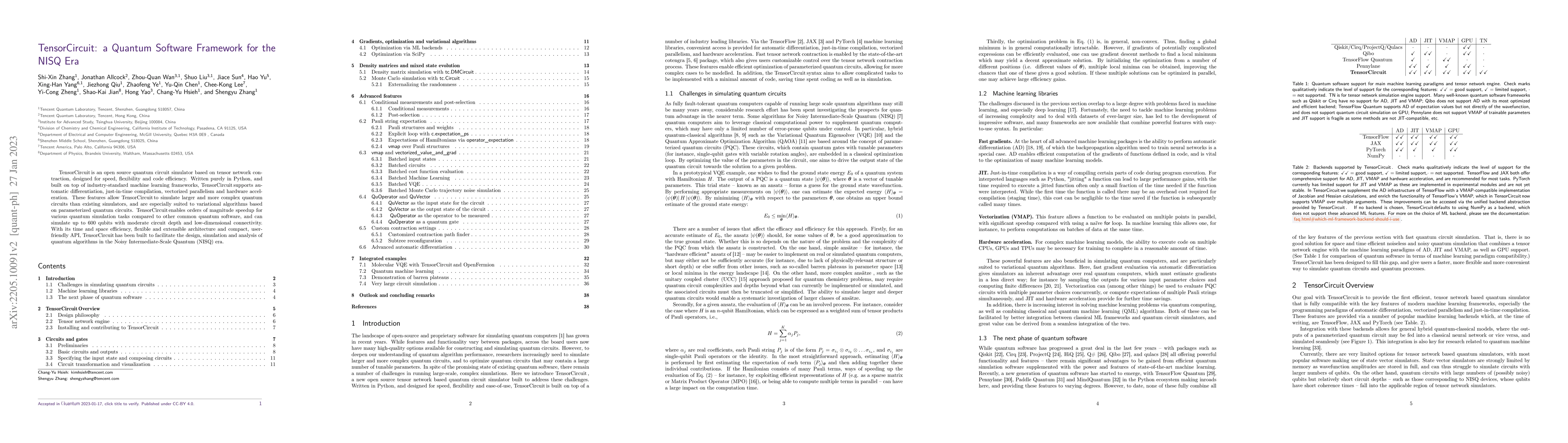 Thumbnail for TensorCircuit: a Quantum Software Framework for the NISQ Era