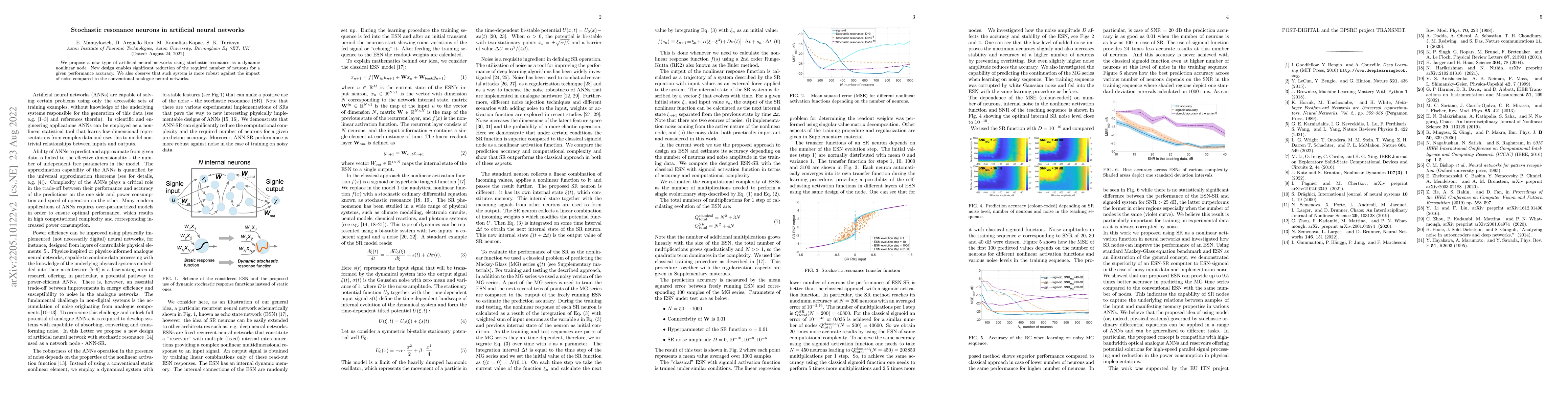 Thumbnail for Stochastic resonance neurons in artificial neural networks