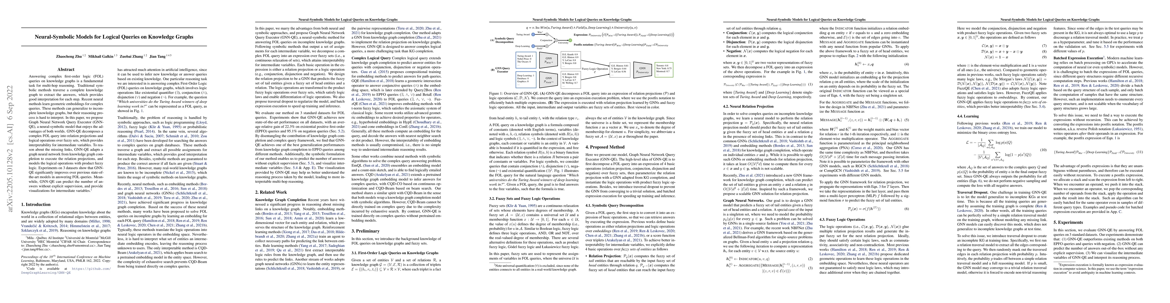 Thumbnail for Neural-Symbolic Models for Logical Queries on Knowledge Graphs