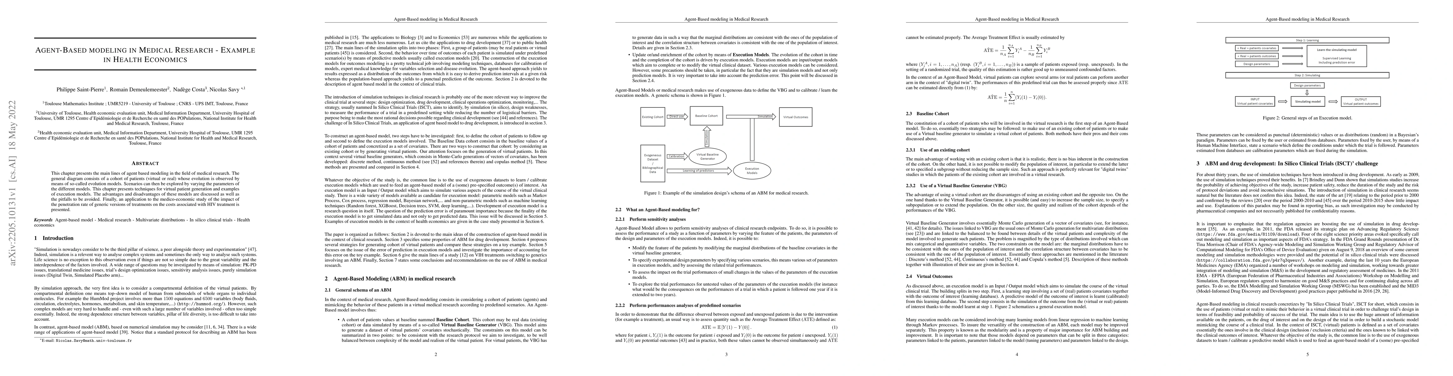 Thumbnail for Agent-Based modeling in Medical Research. Example in Health Economics