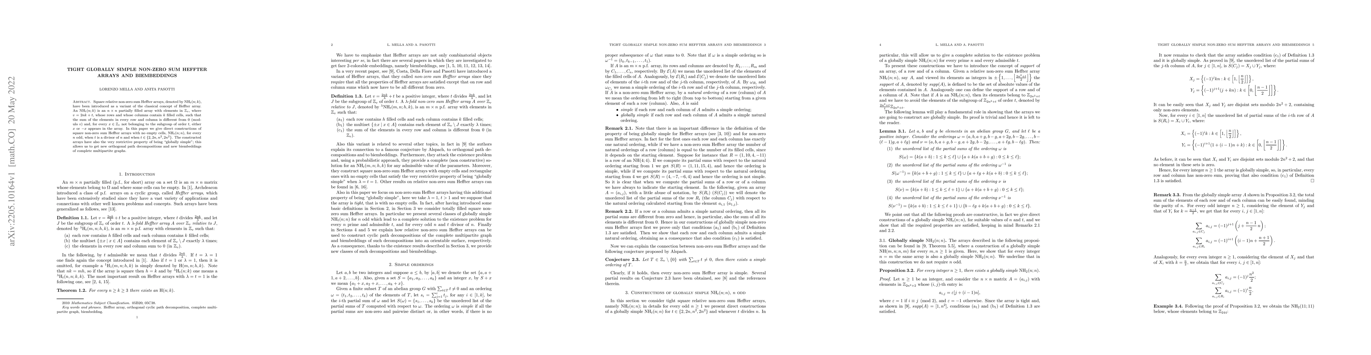 Thumbnail for Tight globally simple non-zero sum Heffter arrays and biembeddings