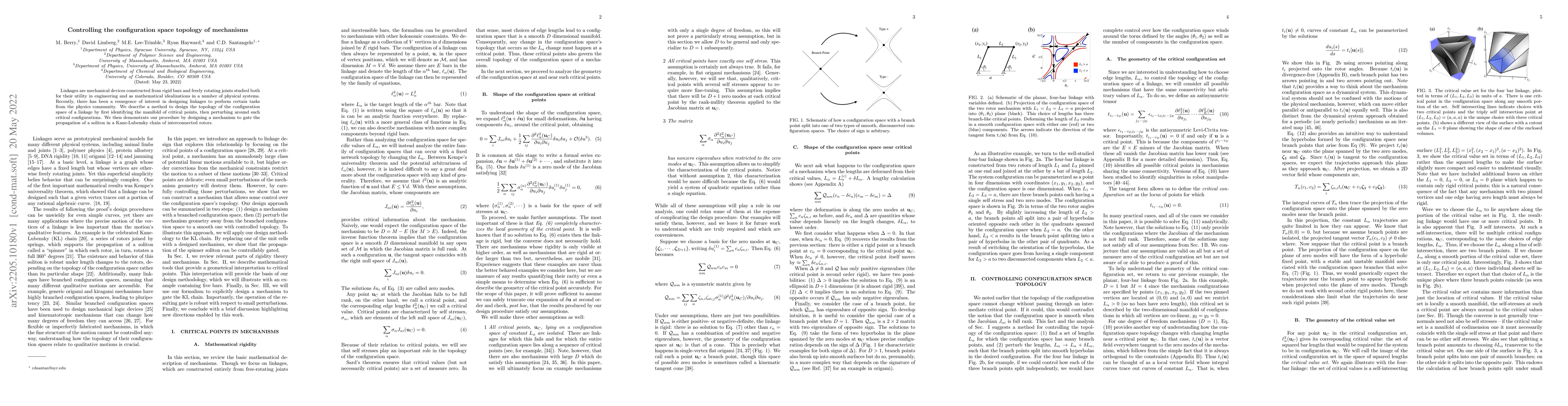 Thumbnail for Controlling the configuration space topology of mechanisms