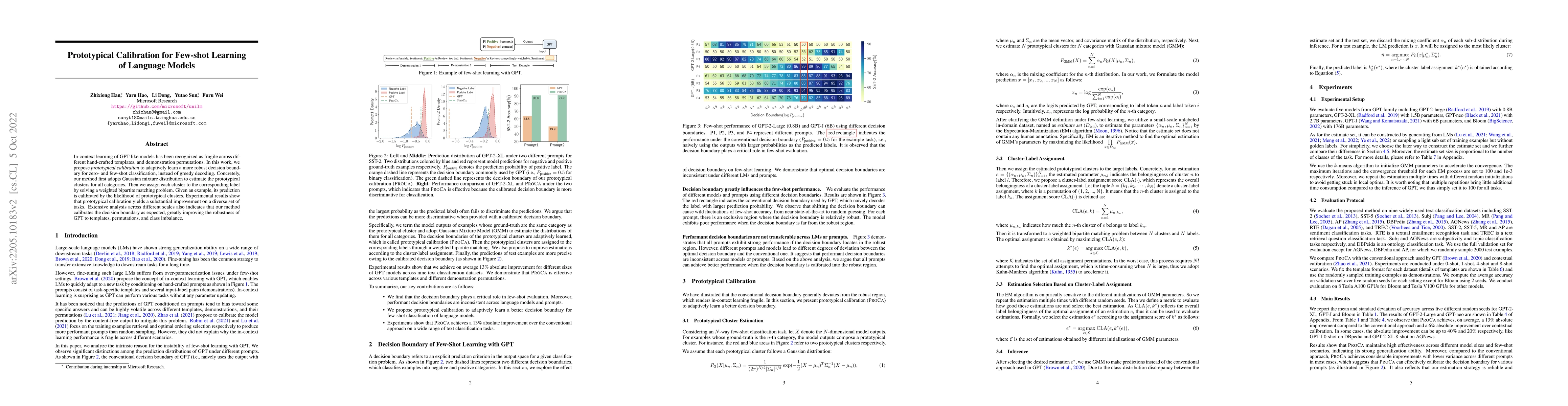 Thumbnail for Prototypical Calibration for Few-shot Learning of Language Models