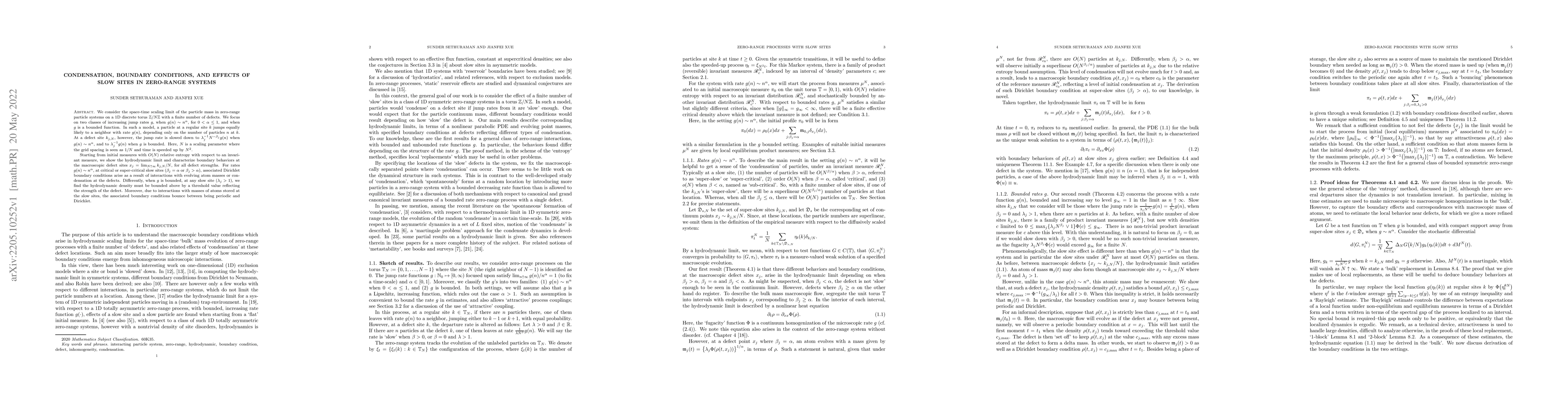 Thumbnail for Condensation, boundary conditions, and effects of slow sites in
  zero-range systems