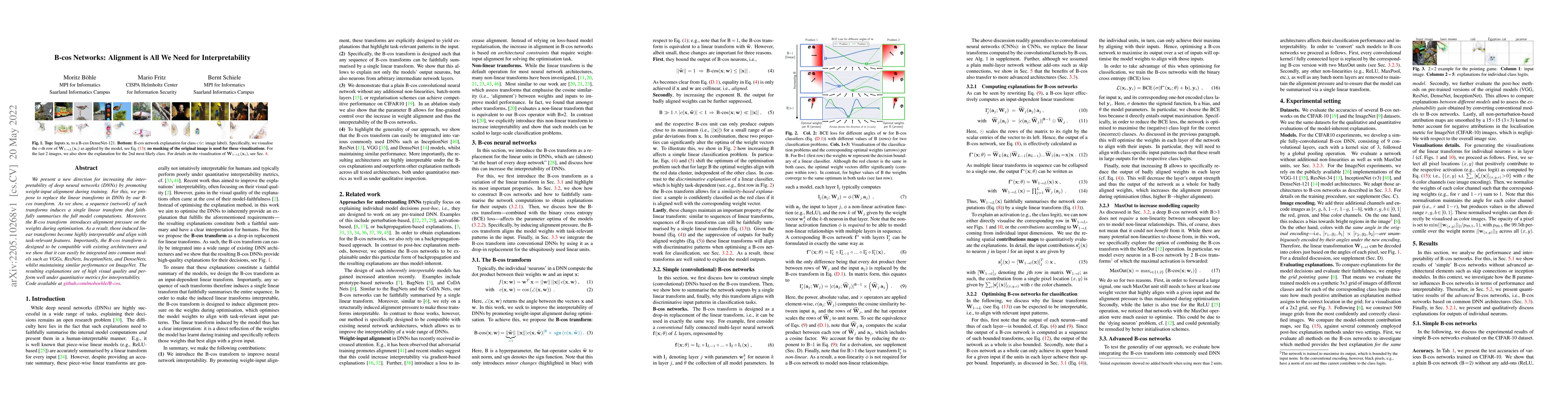 Thumbnail for B-cos Networks: Alignment is All We Need for Interpretability