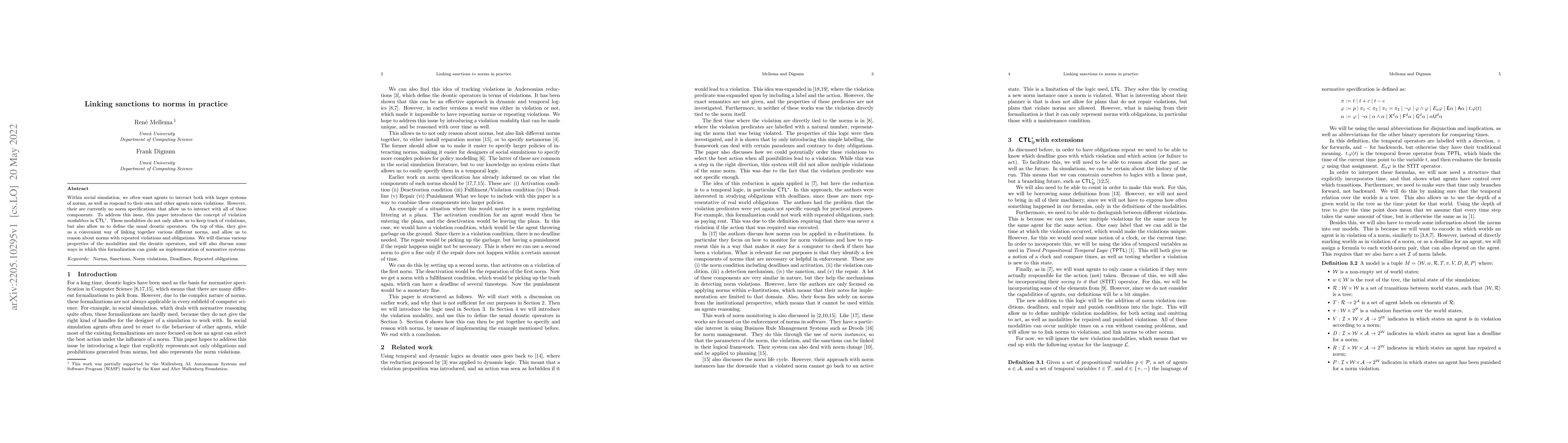Thumbnail for Linking sanctions to norms in practice