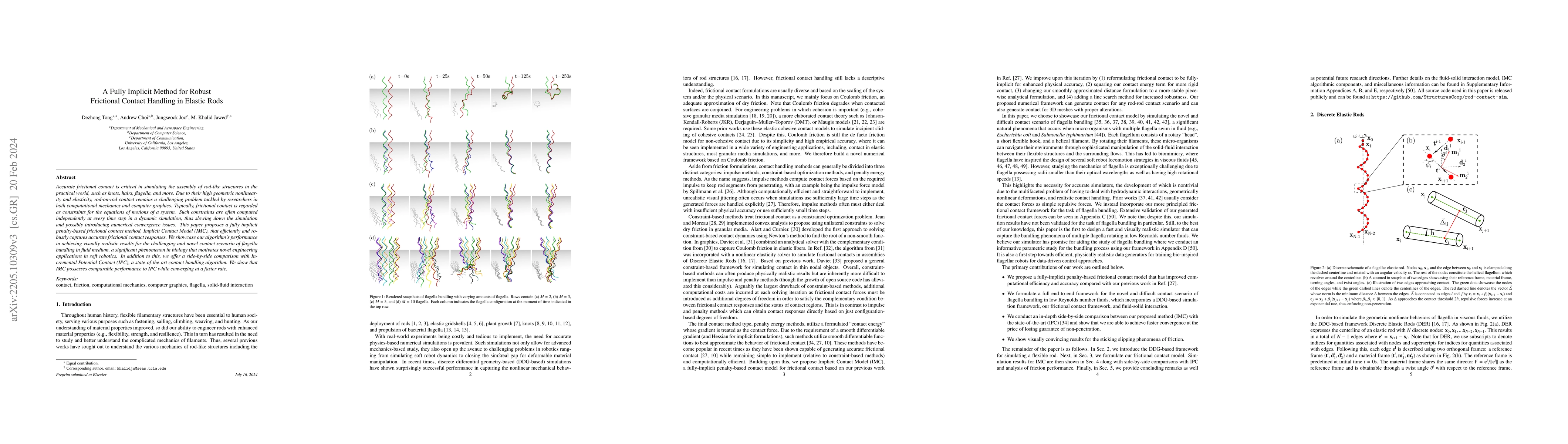 Thumbnail for A Fully Implicit Method for Robust Frictional Contact Handling in
  Elastic Rods