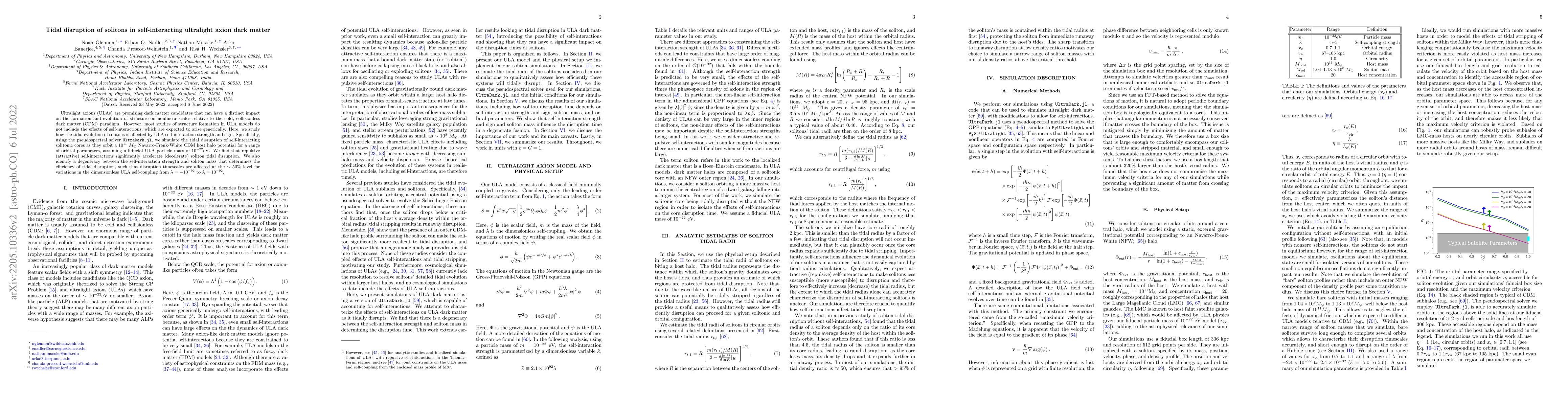 Thumbnail for Tidal disruption of solitons in self-interacting ultralight axion dark
  matter