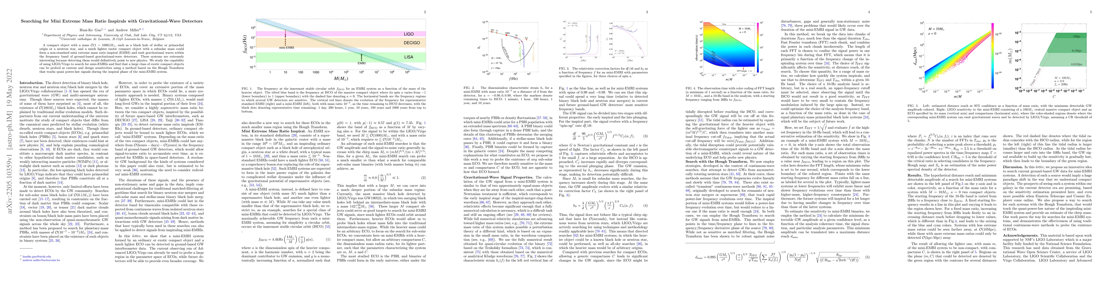 Thumbnail for Searching for Mini Extreme Mass Ratio Inspirals with Gravitational-Wave
  Detectors