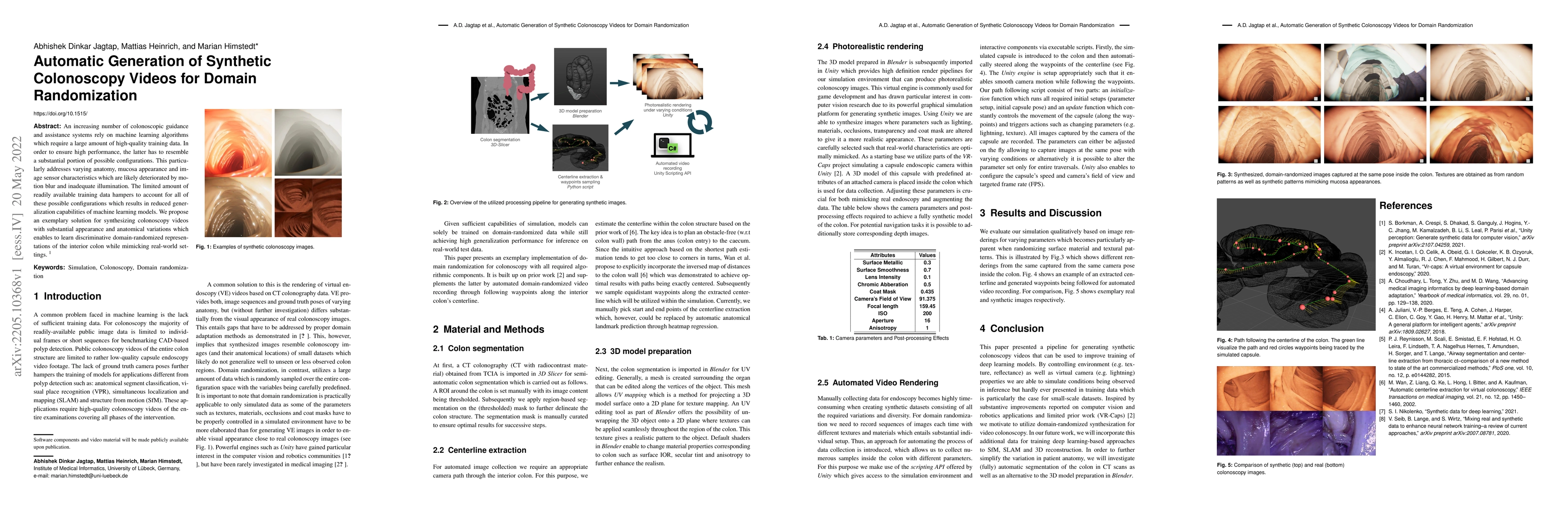 Thumbnail for Automatic Generation of Synthetic Colonoscopy Videos for Domain
  Randomization