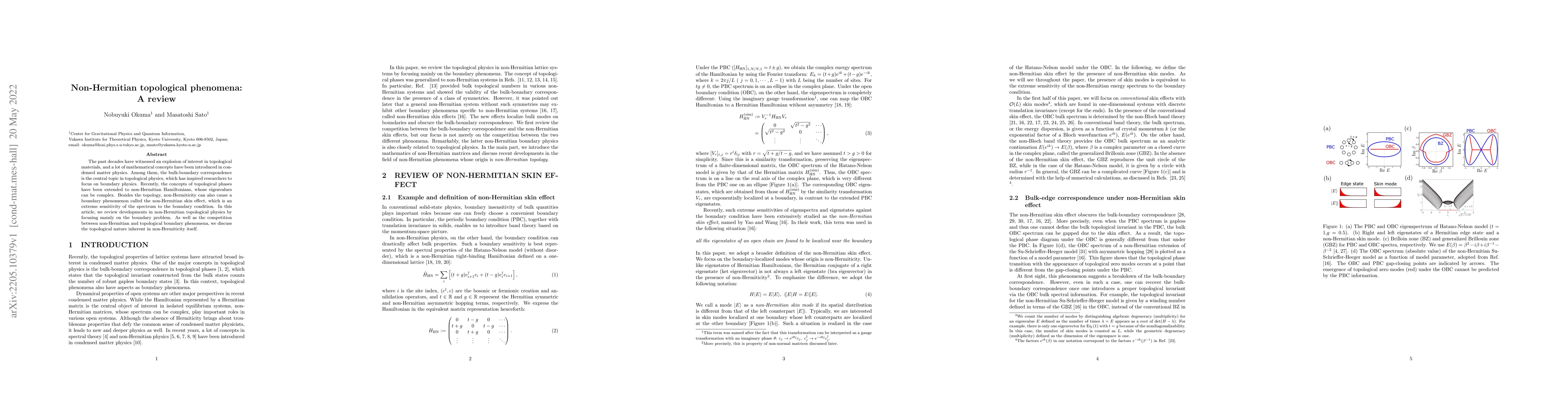 Thumbnail for Non-Hermitian topological phenomena: A review