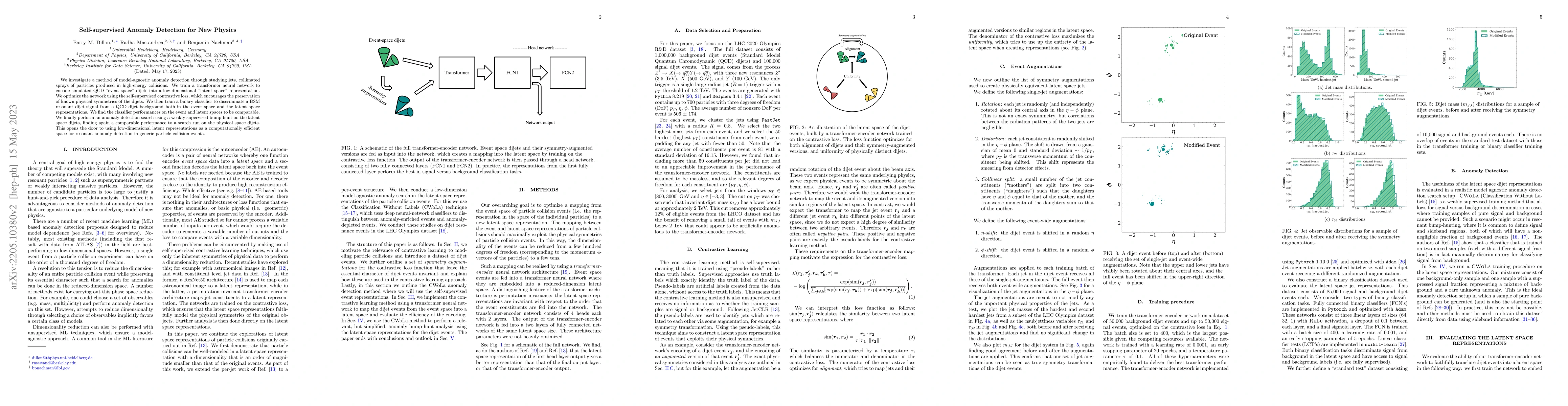 Thumbnail for Self-supervised Anomaly Detection for New Physics