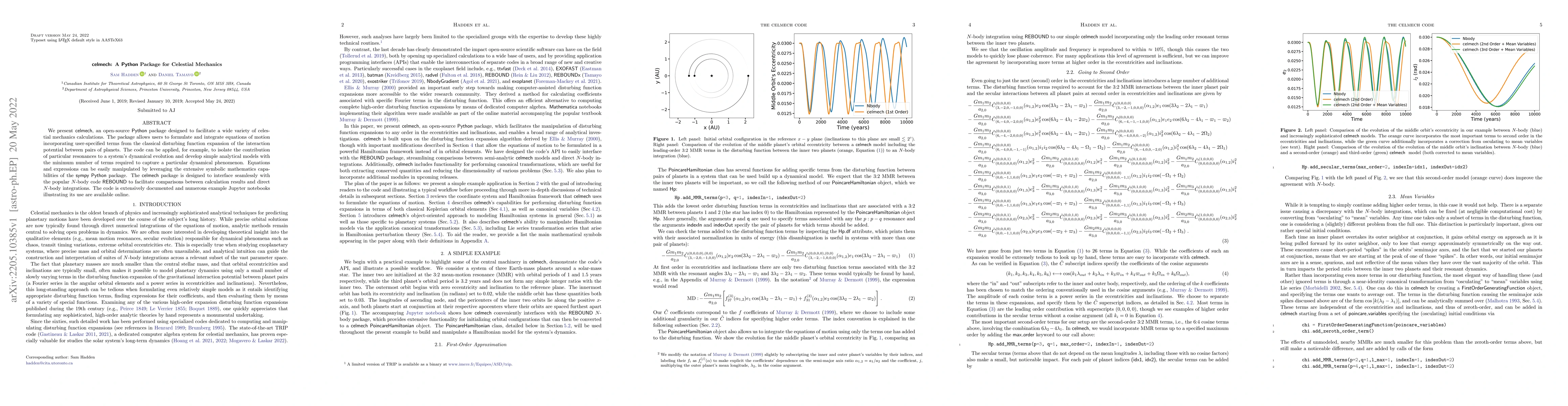 Thumbnail for celmech: A Python package for celestial mechanics