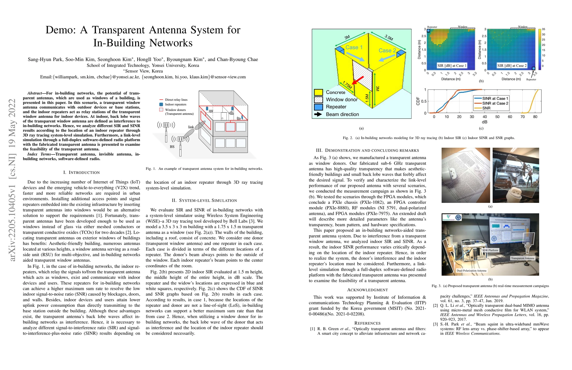 Thumbnail for Demo: A Transparent Antenna System for In-Building Networks