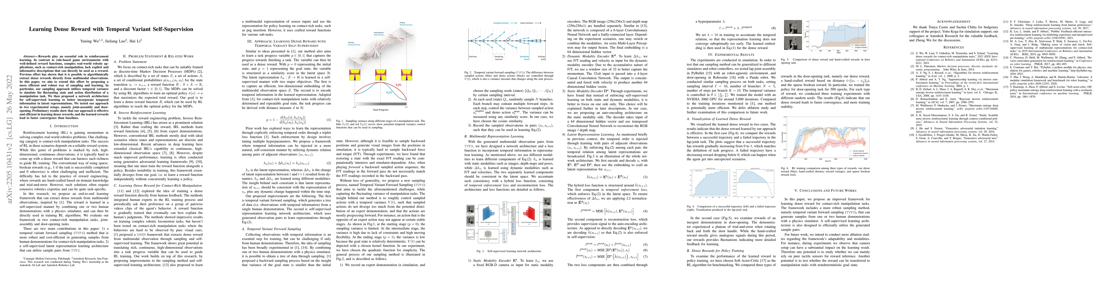 Thumbnail for Learning Dense Reward with Temporal Variant Self-Supervision