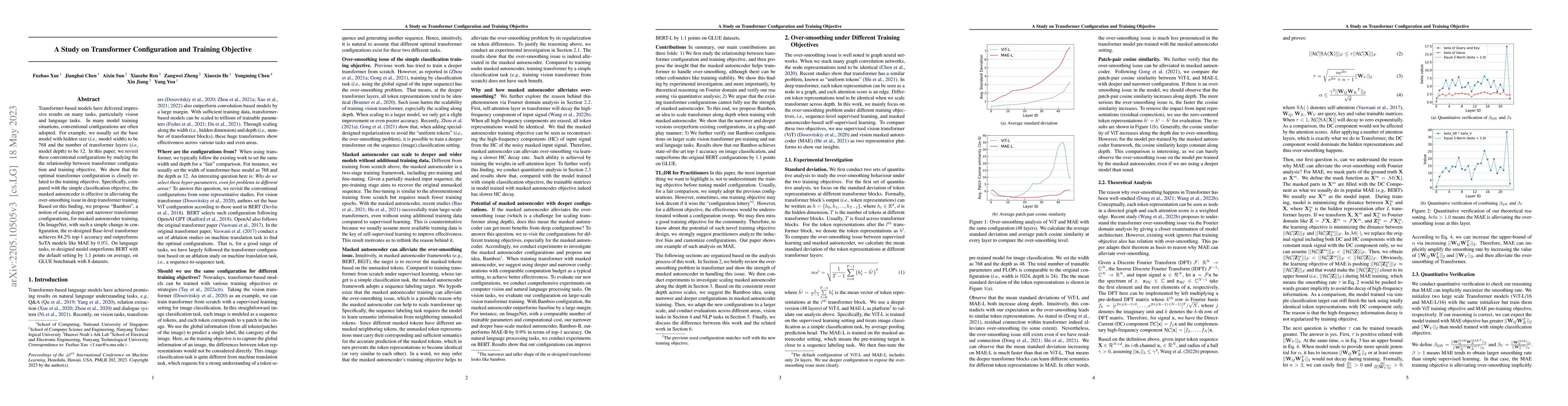 Thumbnail for A Study on Transformer Configuration and Training Objective