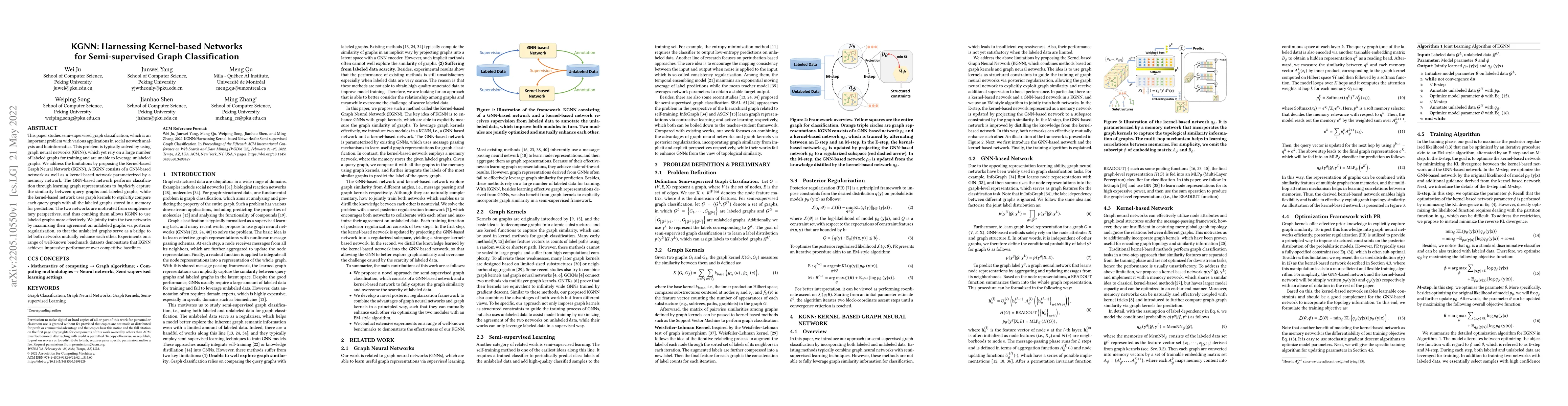 Thumbnail for KGNN: Harnessing Kernel-based Networks for Semi-supervised Graph
  Classification