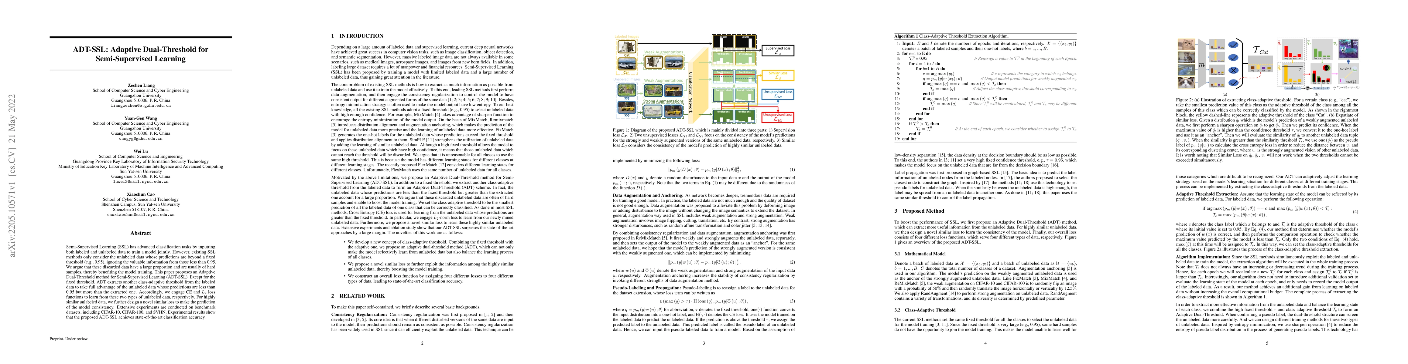 Thumbnail for ADT-SSL: Adaptive Dual-Threshold for Semi-Supervised Learning