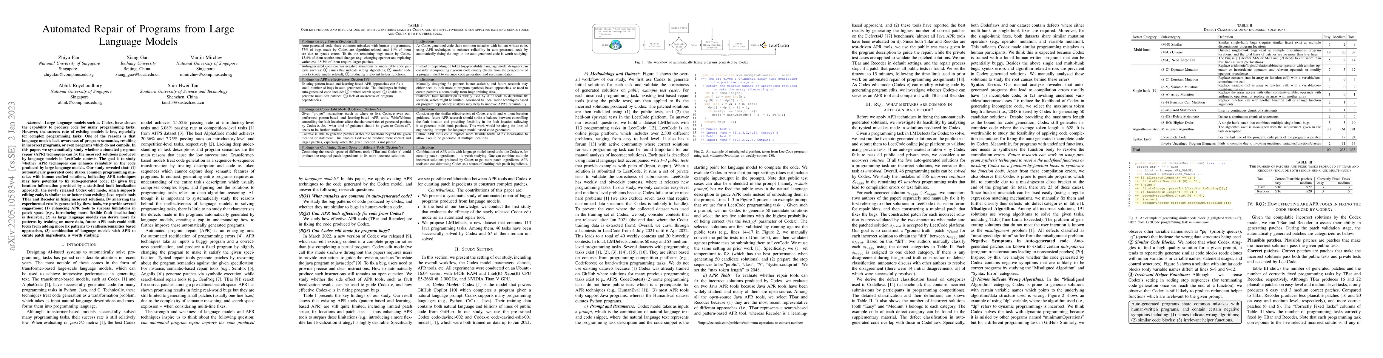 Thumbnail for Automated Repair of Programs from Large Language Models