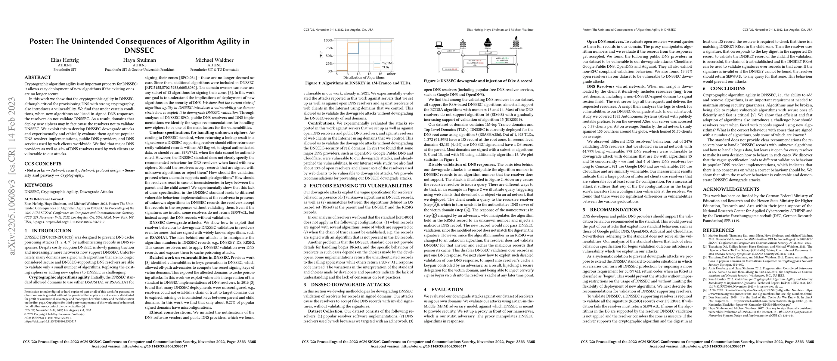 Thumbnail for Poster: The Unintended Consequences of Algorithm Agility in DNSSEC