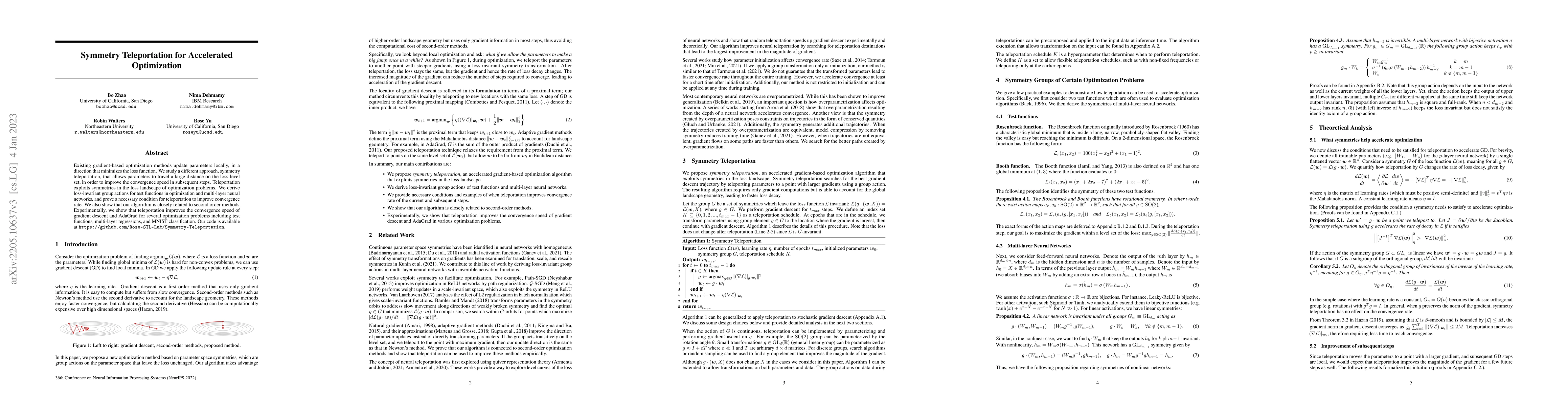 Thumbnail for Symmetry Teleportation for Accelerated Optimization