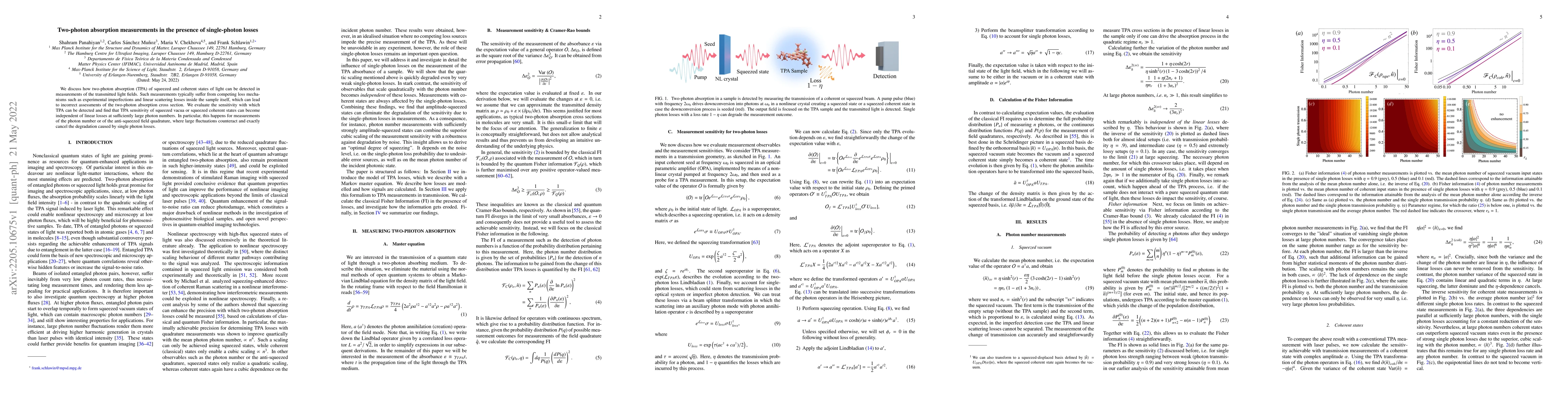 Thumbnail for Two-photon absorption measurements in the presence of single-photon
  losses