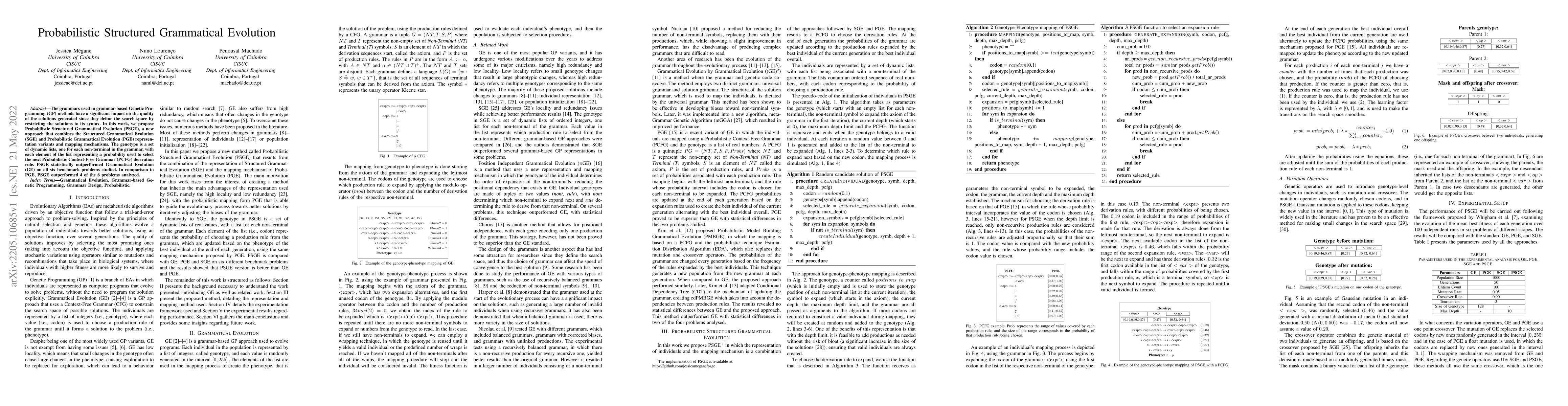 Thumbnail for Probabilistic Structured Grammatical Evolution