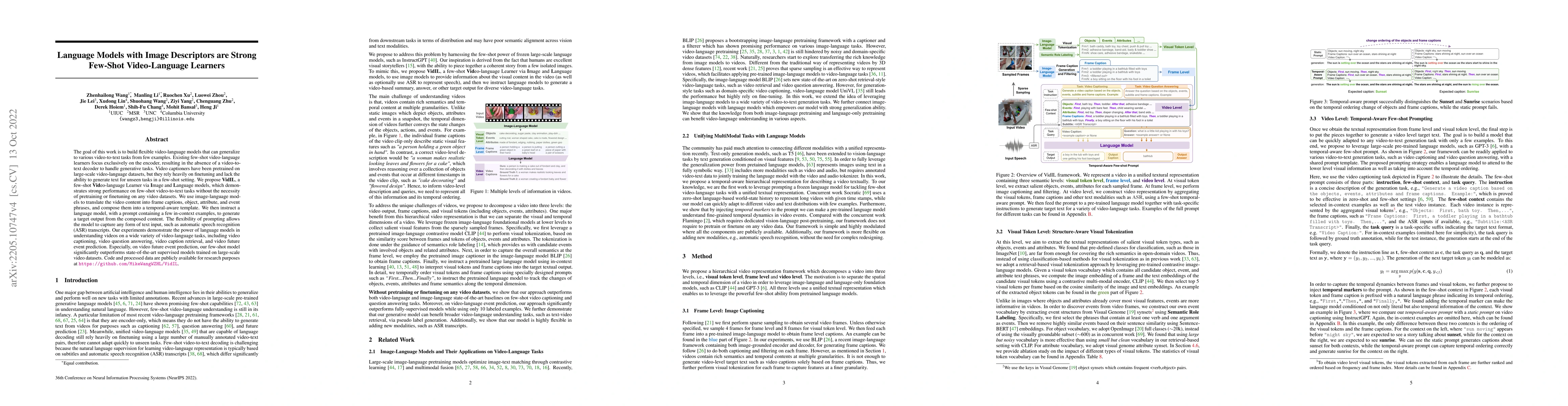 Thumbnail for Language Models with Image Descriptors are Strong Few-Shot
  Video-Language Learners
