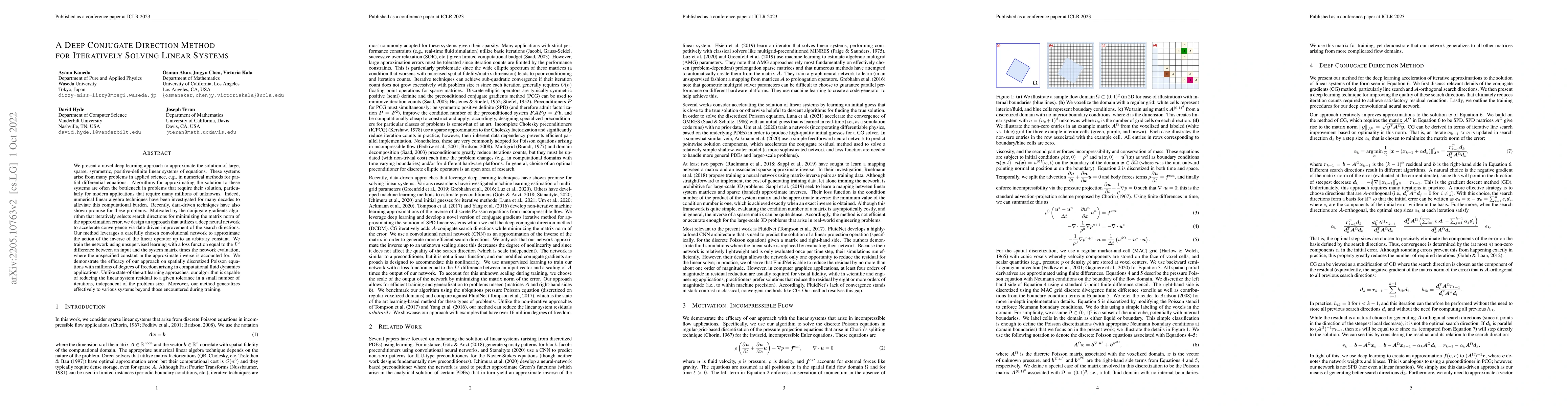 Thumbnail for A Deep Conjugate Direction Method for Iteratively Solving Linear Systems