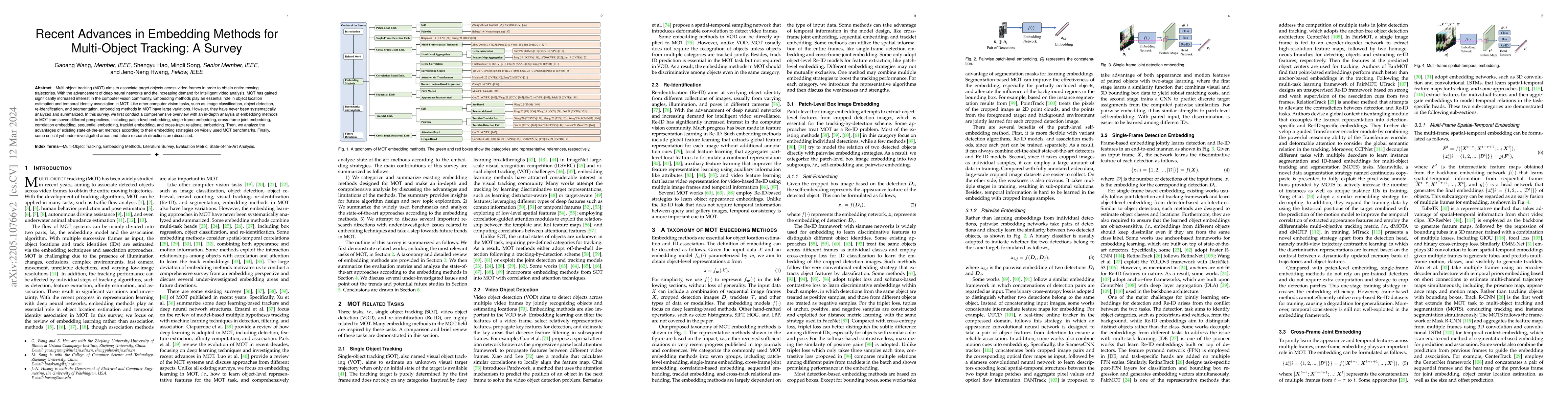 Thumbnail for Recent Advances in Embedding Methods for Multi-Object Tracking: A Survey