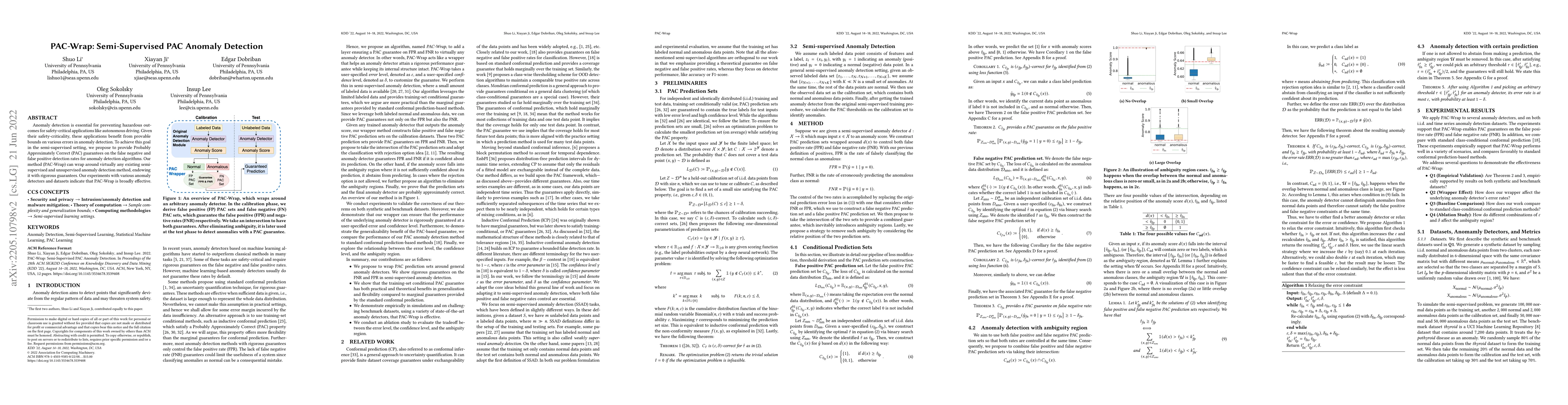Thumbnail for PAC-Wrap: Semi-Supervised PAC Anomaly Detection