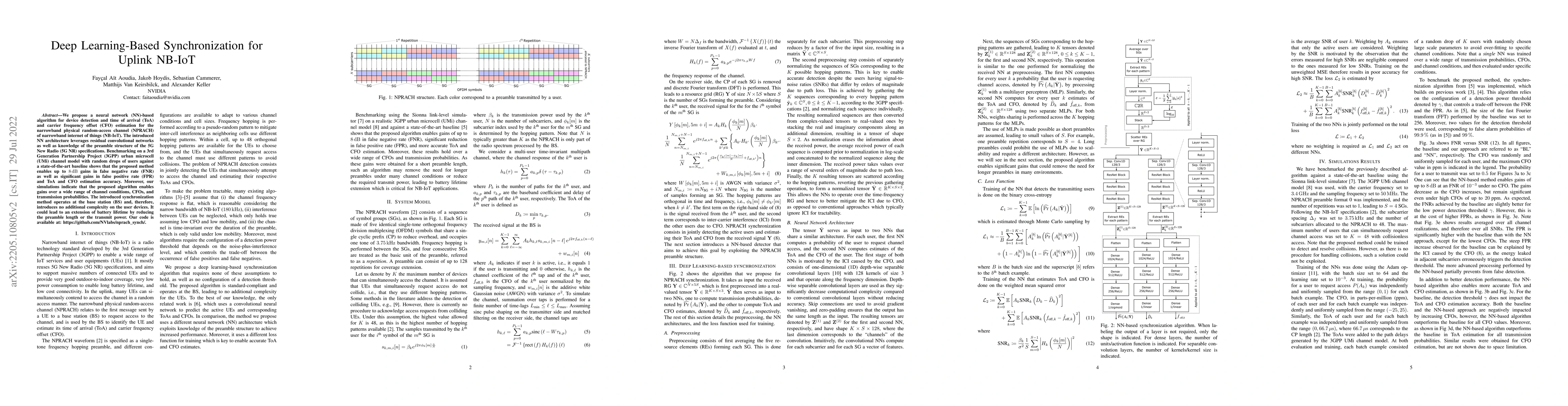 Thumbnail for Deep Learning-Based Synchronization for Uplink NB-IoT
