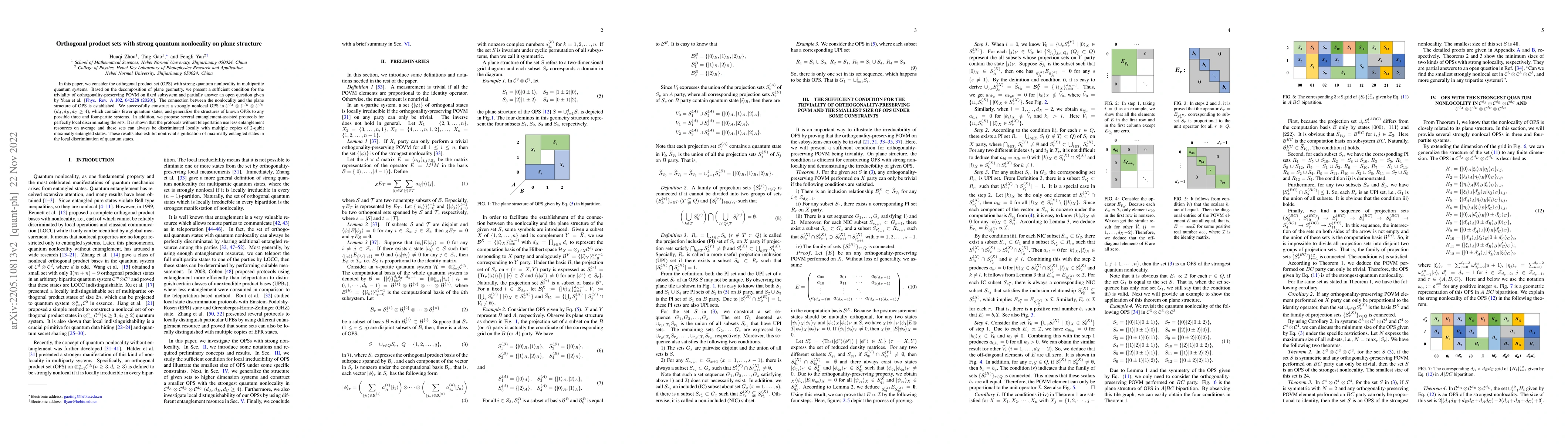 Thumbnail for Orthogonal product sets with strong quantum nonlocality on plane
  structure