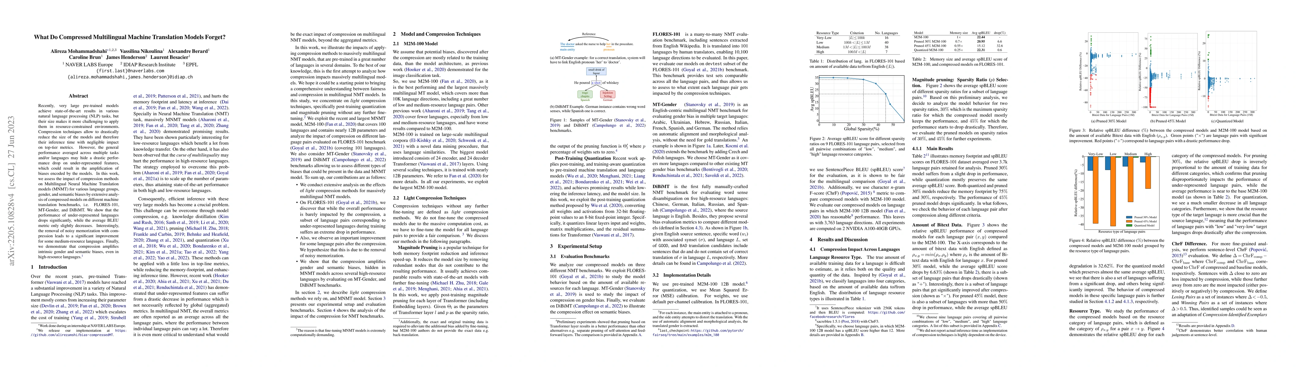 Thumbnail for What Do Compressed Multilingual Machine Translation Models Forget?
