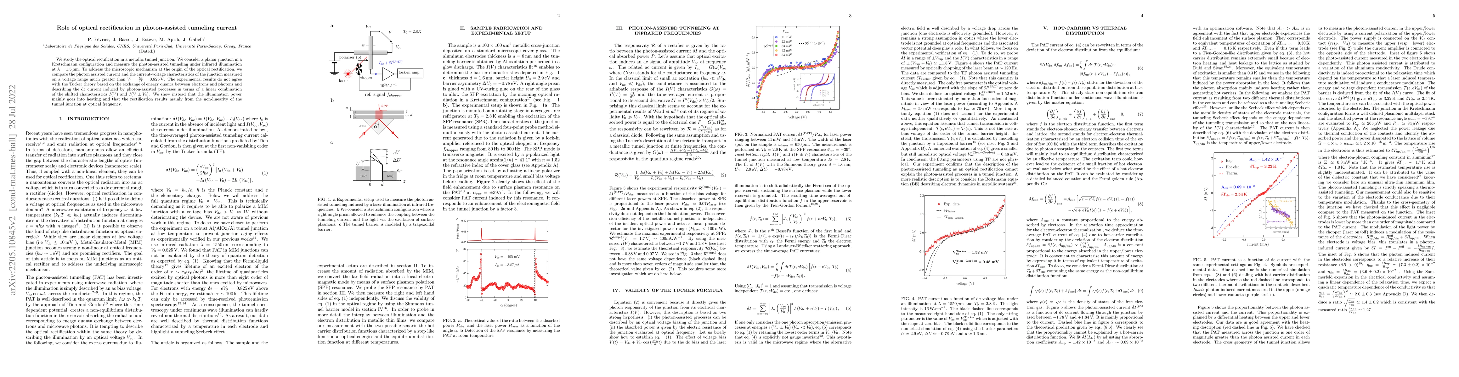 Thumbnail for Role of optical rectification in photon-assisted tunneling current