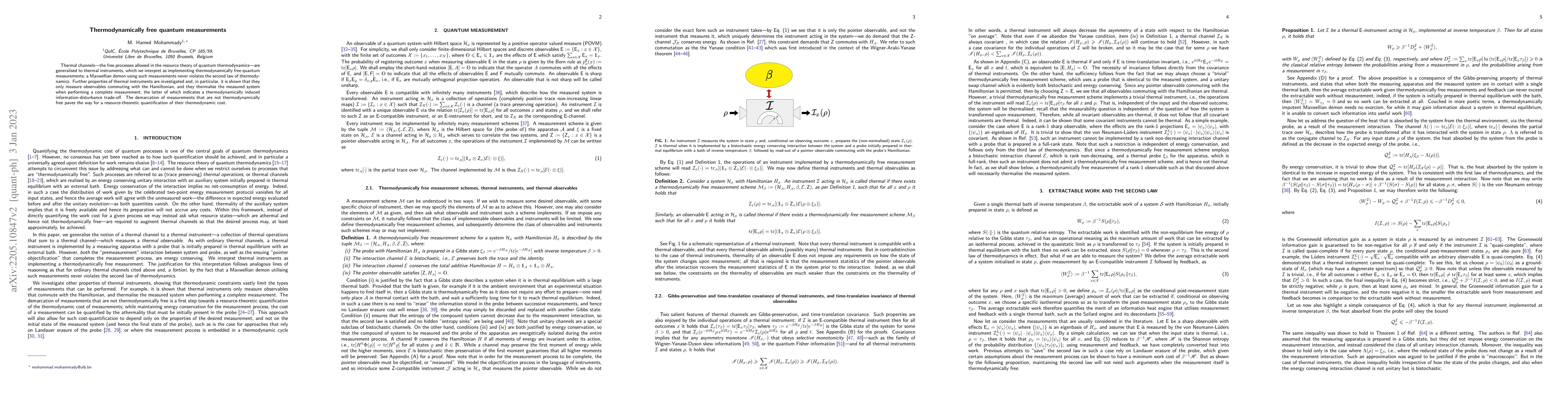 Thumbnail for Thermodynamically free quantum measurements