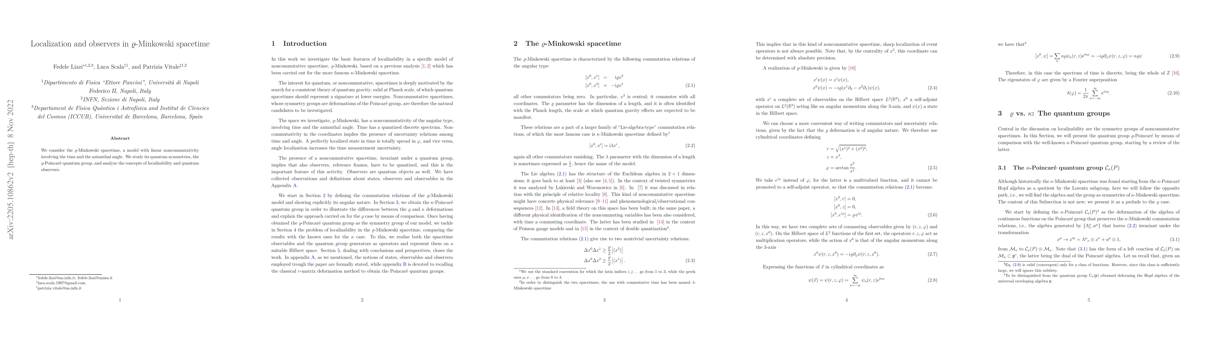 Thumbnail for Localization and observers in $\varrho$-Minkowski spacetime