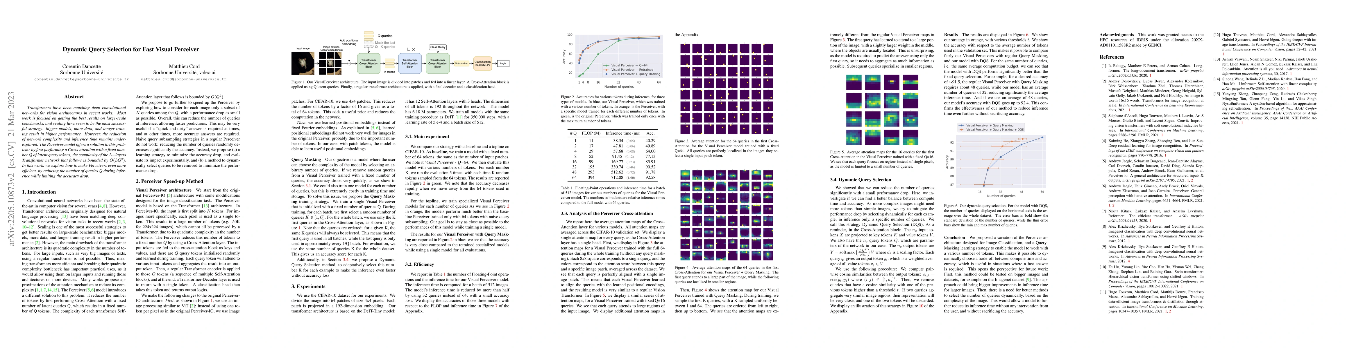 Thumbnail for Dynamic Query Selection for Fast Visual Perceiver