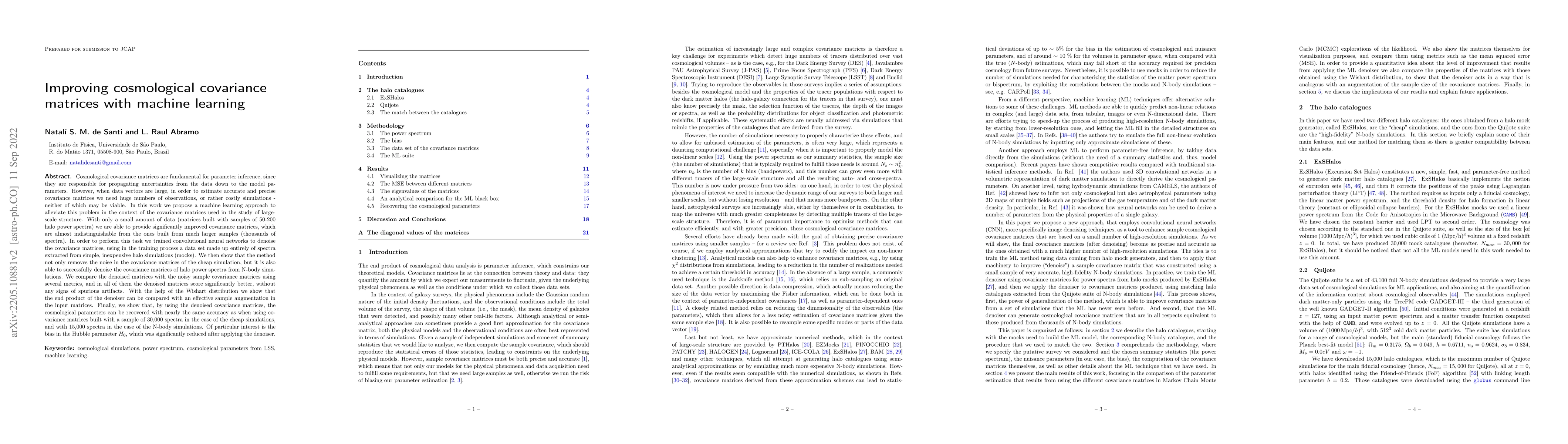 Thumbnail for Improving cosmological covariance matrices with machine learning