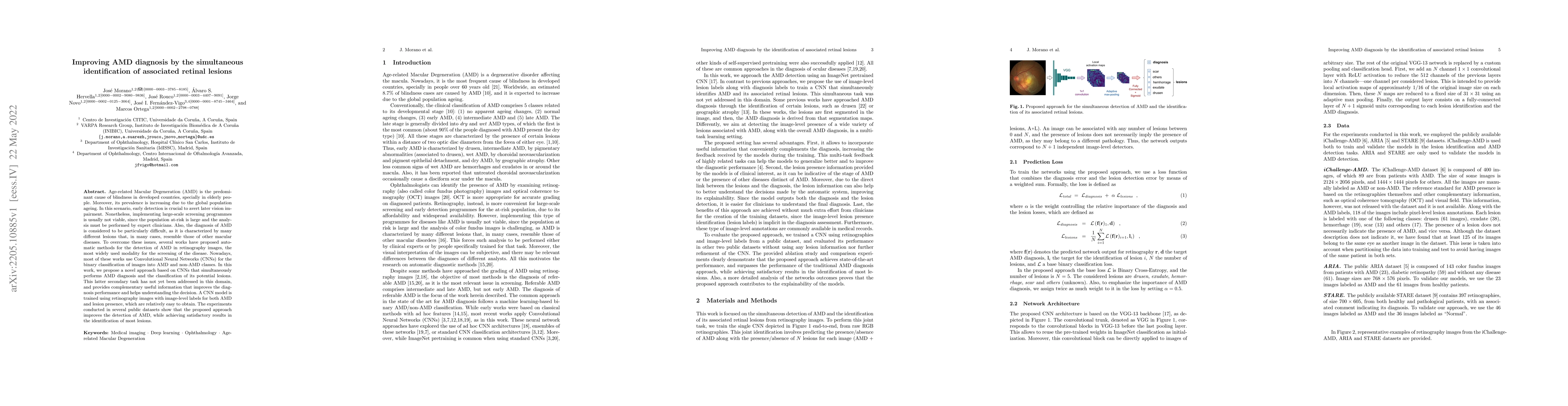 Thumbnail for Improving AMD diagnosis by the simultaneous identification of associated
  retinal lesions
