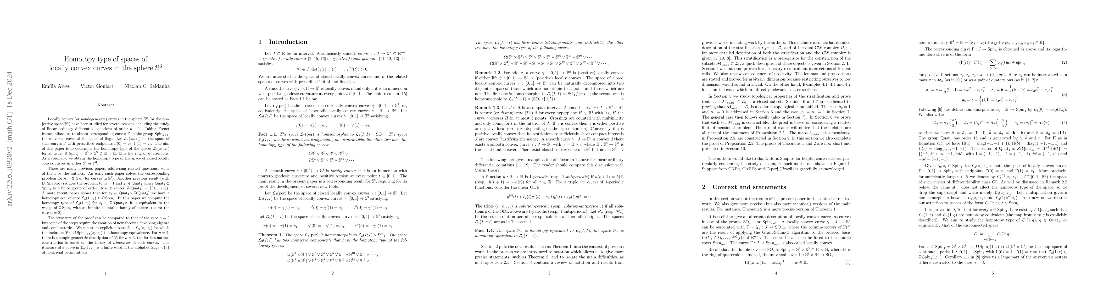 Thumbnail for Homotopy type of spaces of locally convex curves in the sphere S^3