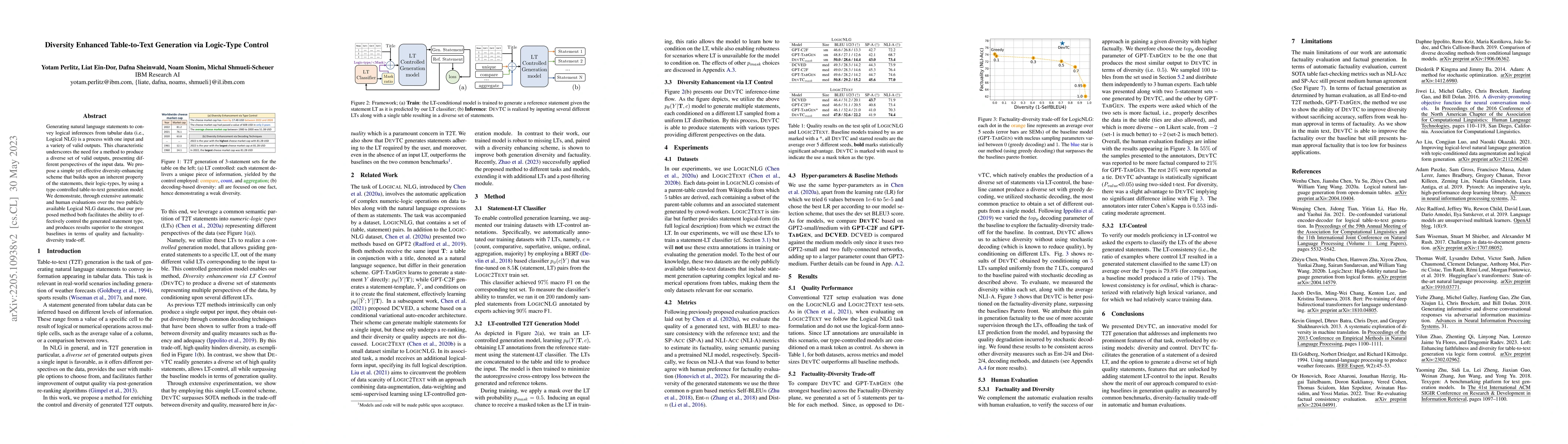 Thumbnail for Diversity Enhanced Table-to-Text Generation via Type Control