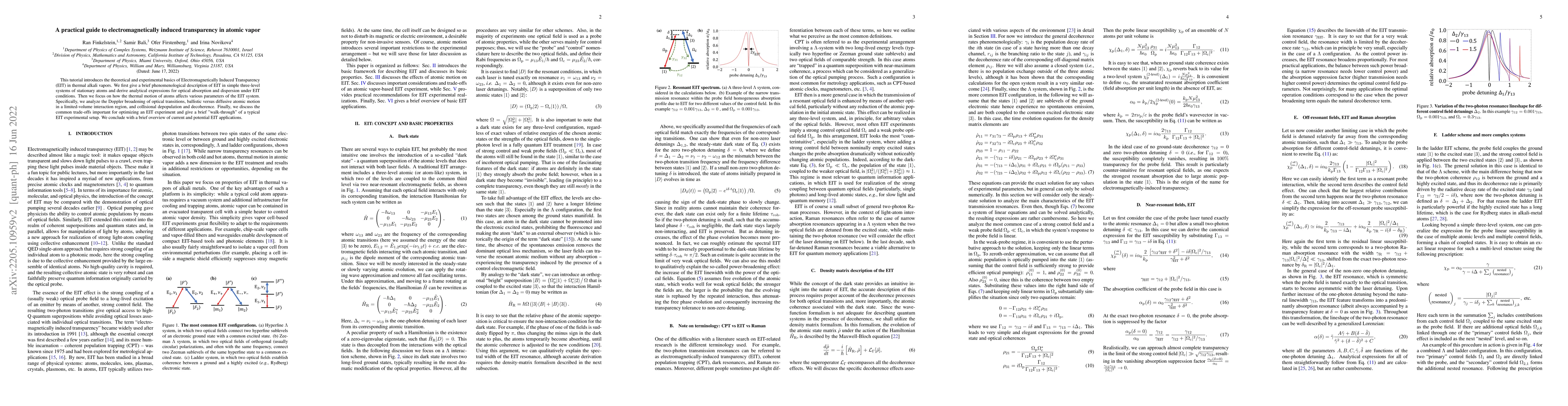 Thumbnail for A practical guide to electromagnetically induced transparency in atomic
  vapor