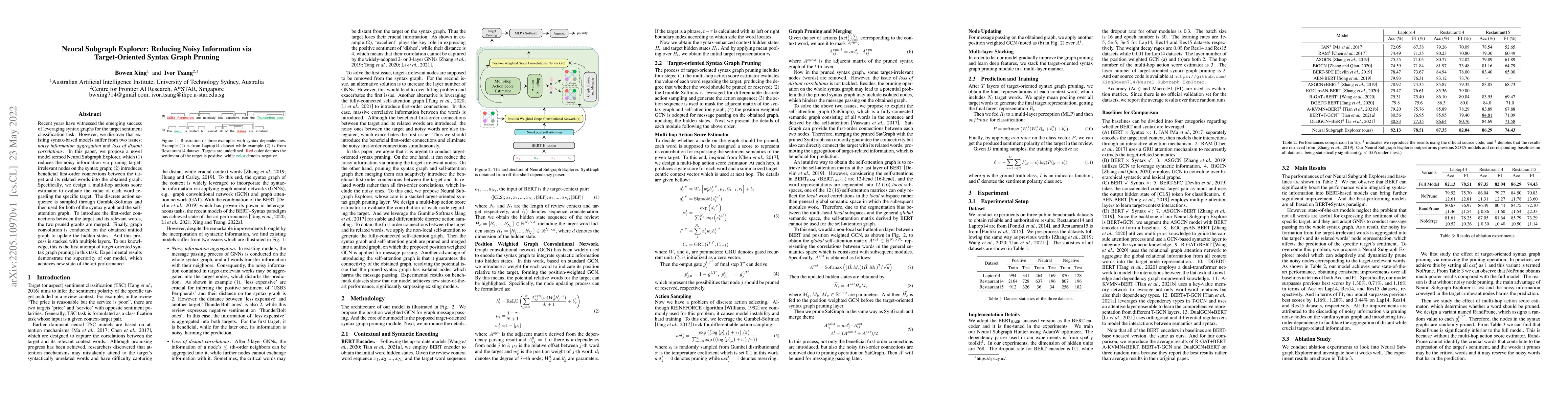 Thumbnail for Neural Subgraph Explorer: Reducing Noisy Information via Target-Oriented
  Syntax Graph Pruning