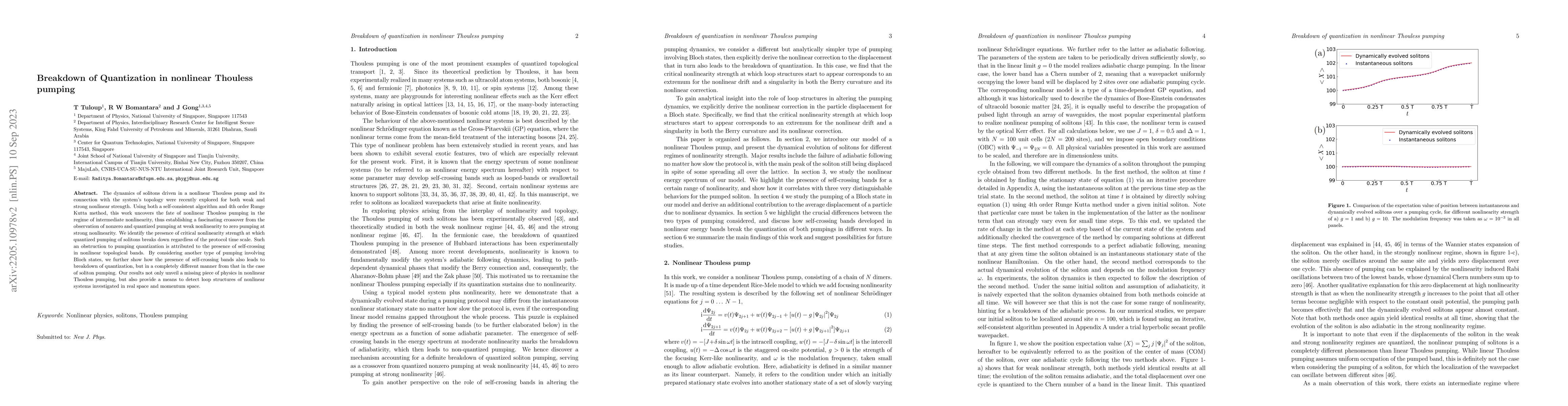 Thumbnail for Breakdown of quantization in nonlinear Thouless pumping