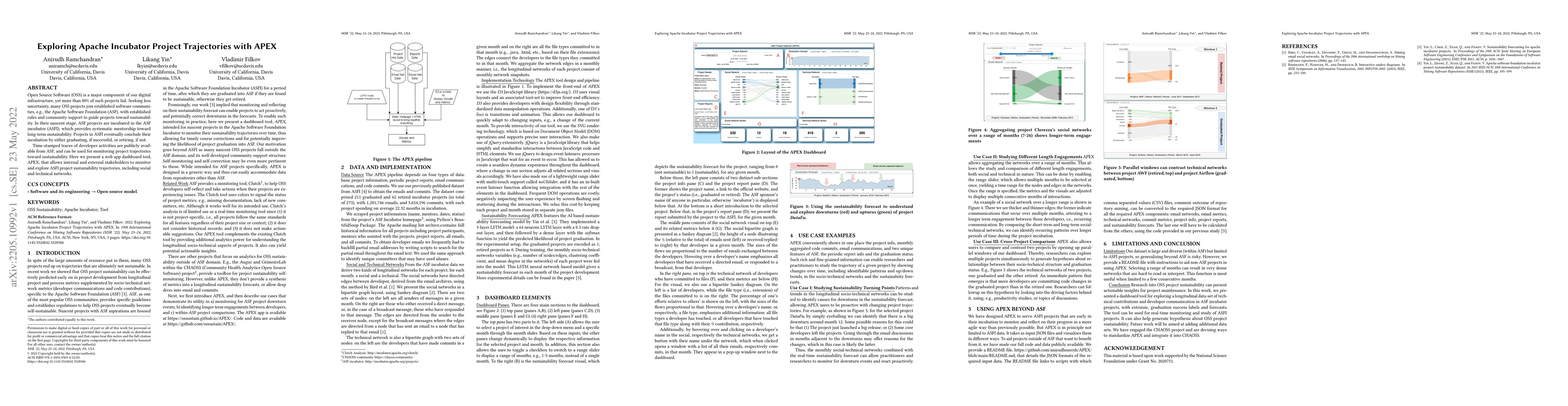 Thumbnail for Exploring Apache Incubator Project Trajectories with APEX