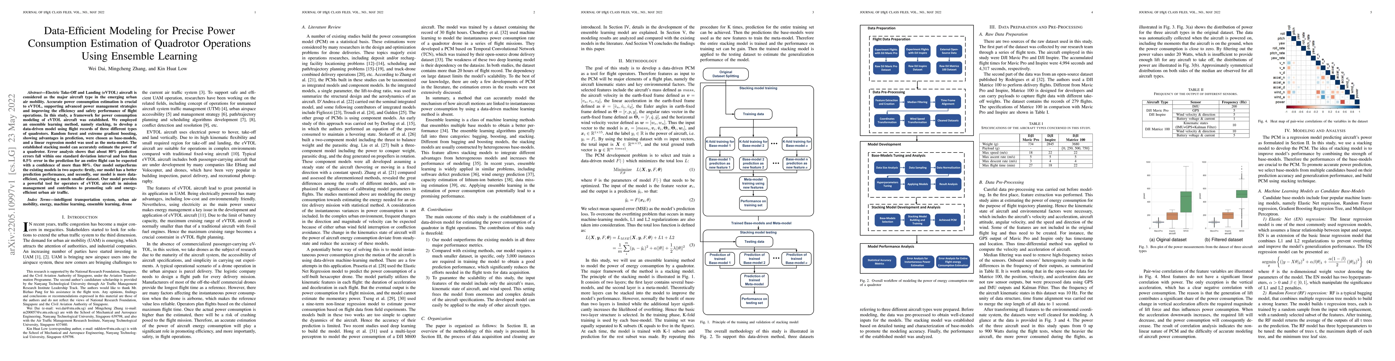 Thumbnail for Data-Efficient Modeling for Precise Power Consumption Estimation of
  Quadrotor Operations Using Ensemble Learning