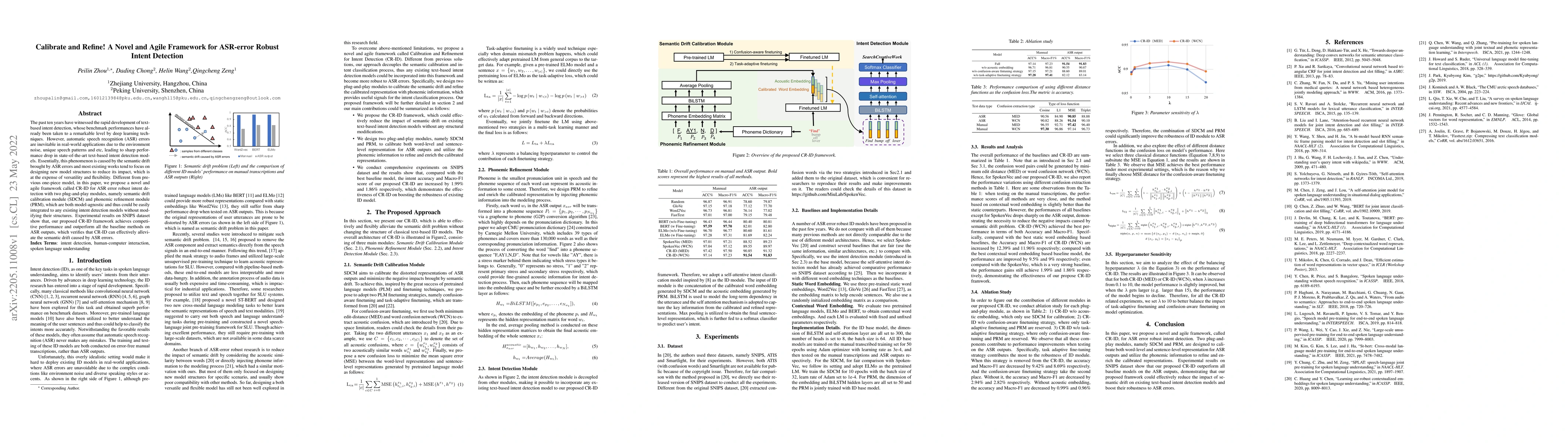 Thumbnail for Calibrate and Refine! A Novel and Agile Framework for ASR-error Robust
  Intent Detection